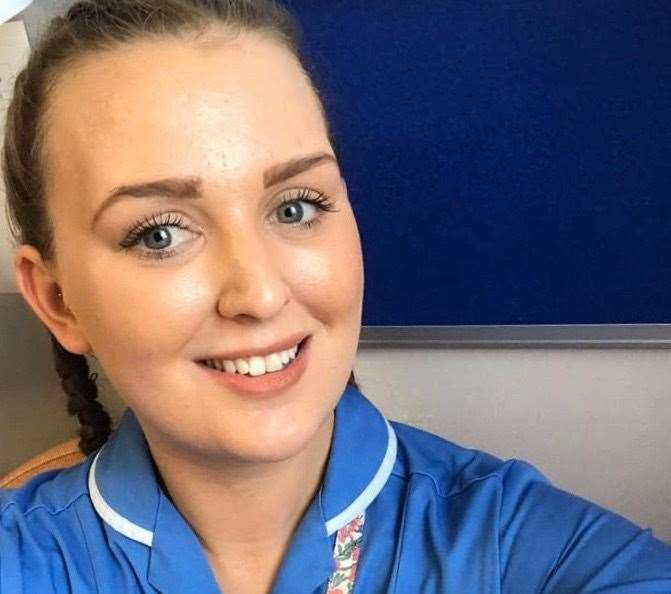 Chloe Moss, an intensive care nurse at Darent Valley Hospital