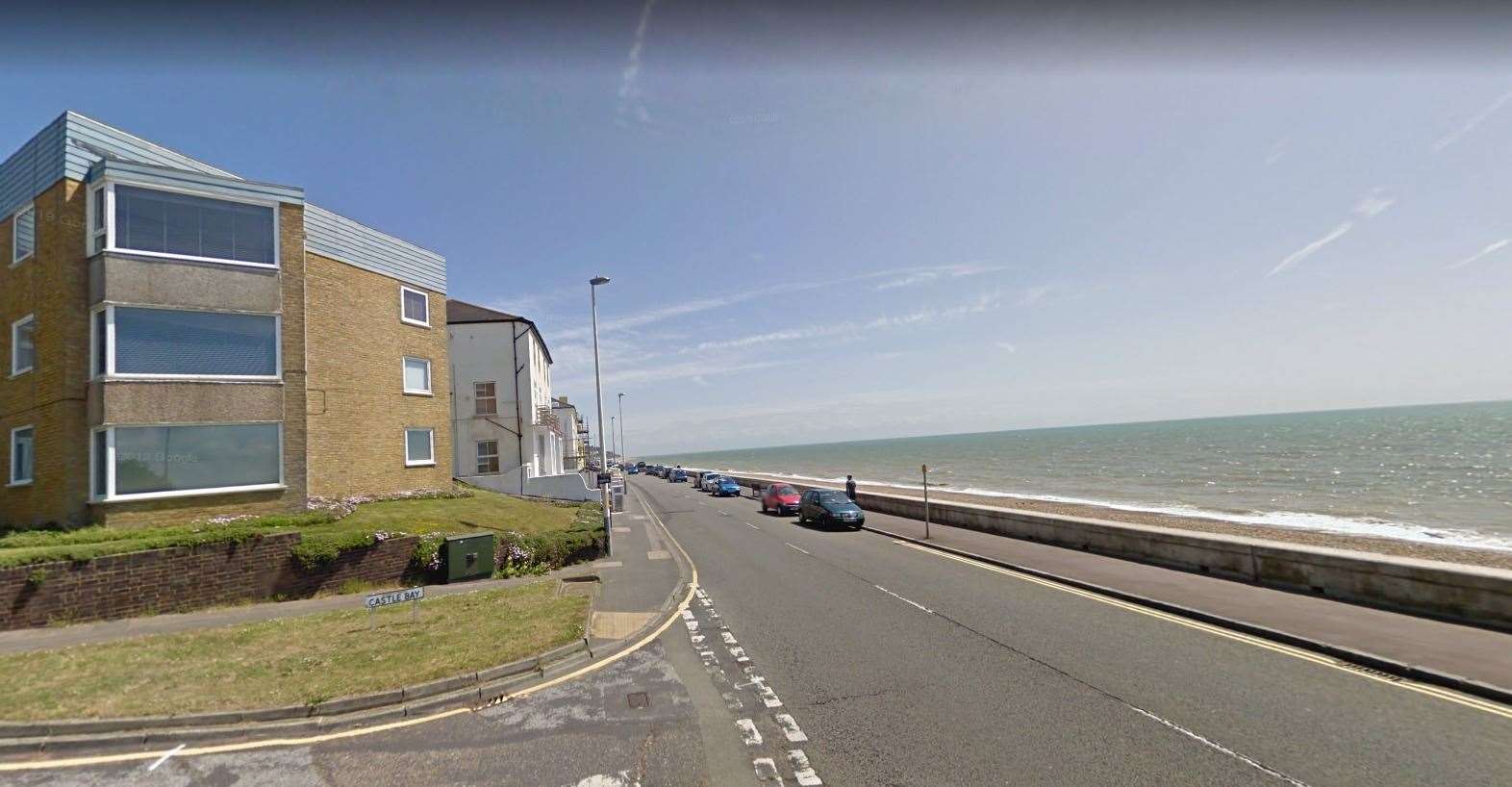 The incident happened in The Esplanade, Sandgate. Picture: Google