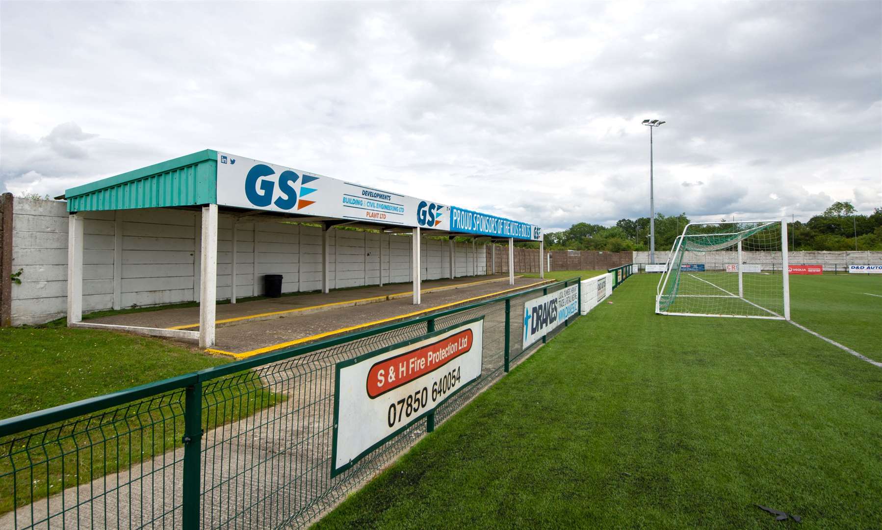 A new supporter cover is to be installed at the western end of the ground. Picture: Ian Scammell