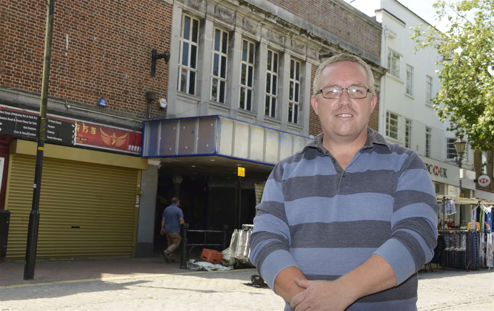 Aldington's Peter Morris-Kelso, pictured in July 2018, started a petition calling for the site to be turned into a theatre