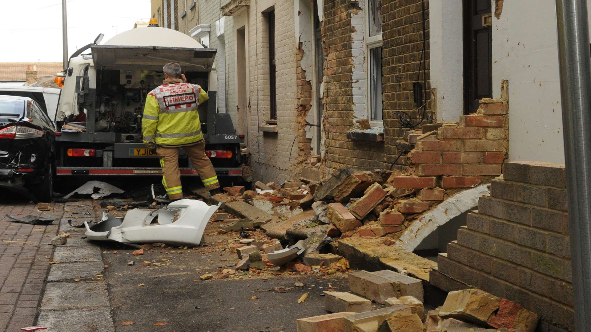 Damage to the homes in Marlborough Road