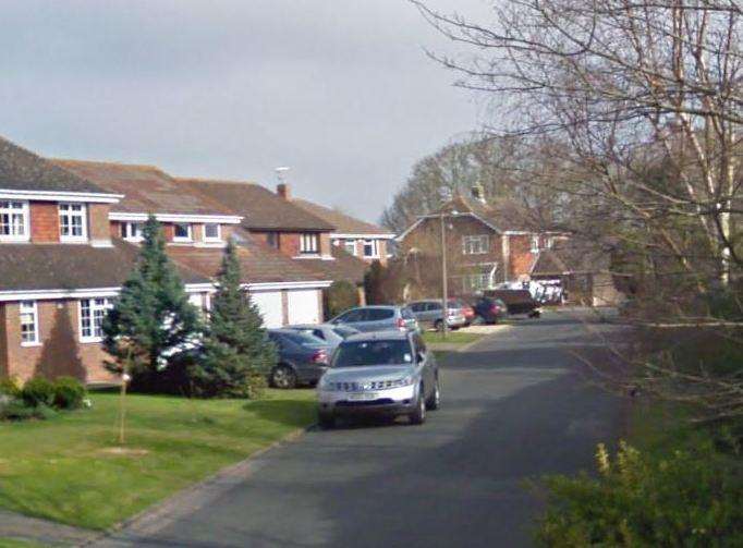 The incident happened in Badgers Close, Blean. Picture: Google.