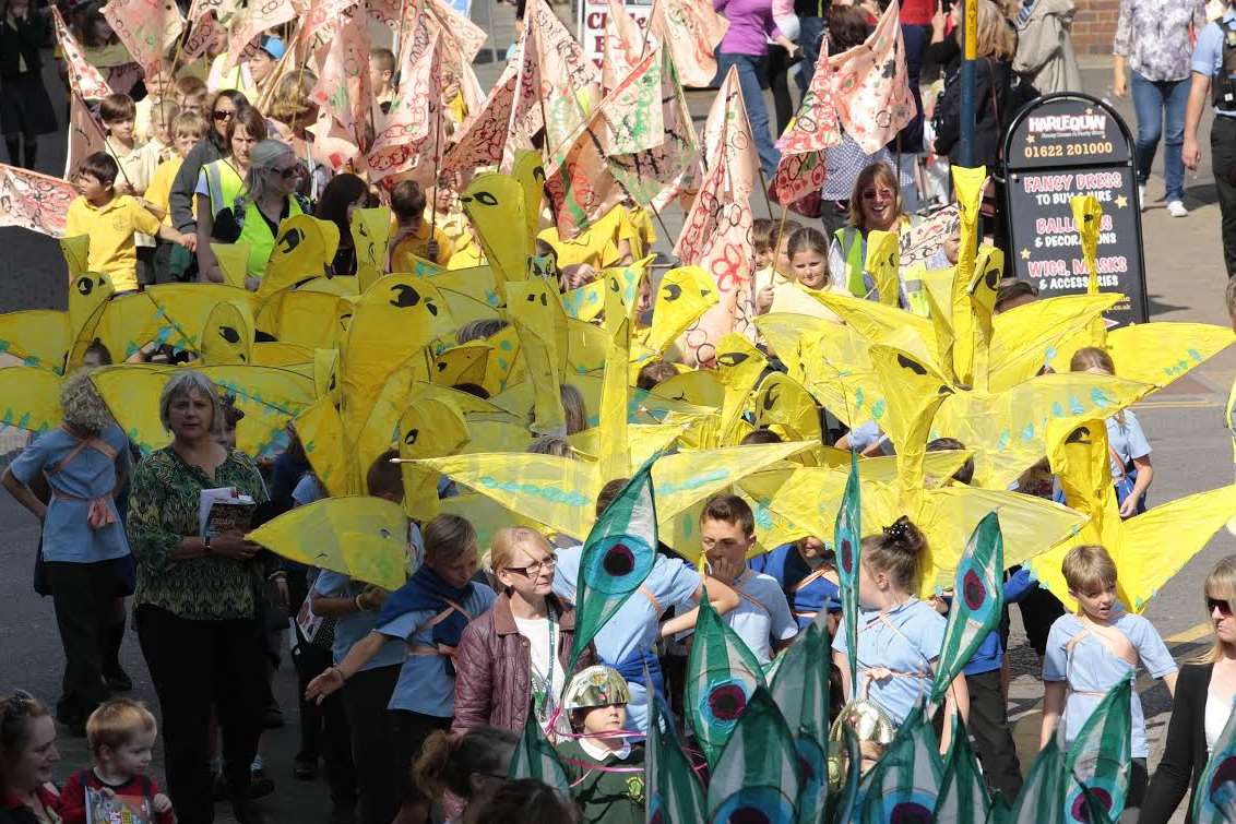 Hundreds of schoolchildren helped celebrate the Maidstone Mela