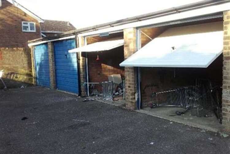 These former garages in Swanley have now been converted into new homes. Photo: West Kent Housing Association