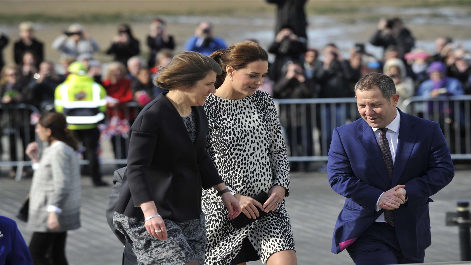 Kate's visit to the Turner Contemporary at Margate was one of her last public engagements before the arrival of her daughter