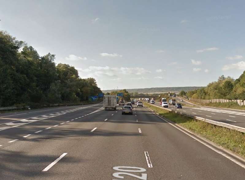 Junction 4 of the M20 at Leybourne. Picture: Google Streetview