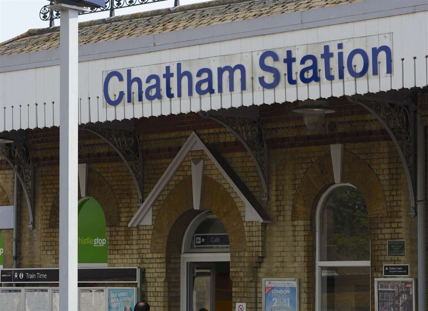 Twenty-two people were searched at Chatham railway station during the week. Picture: Andy Payton