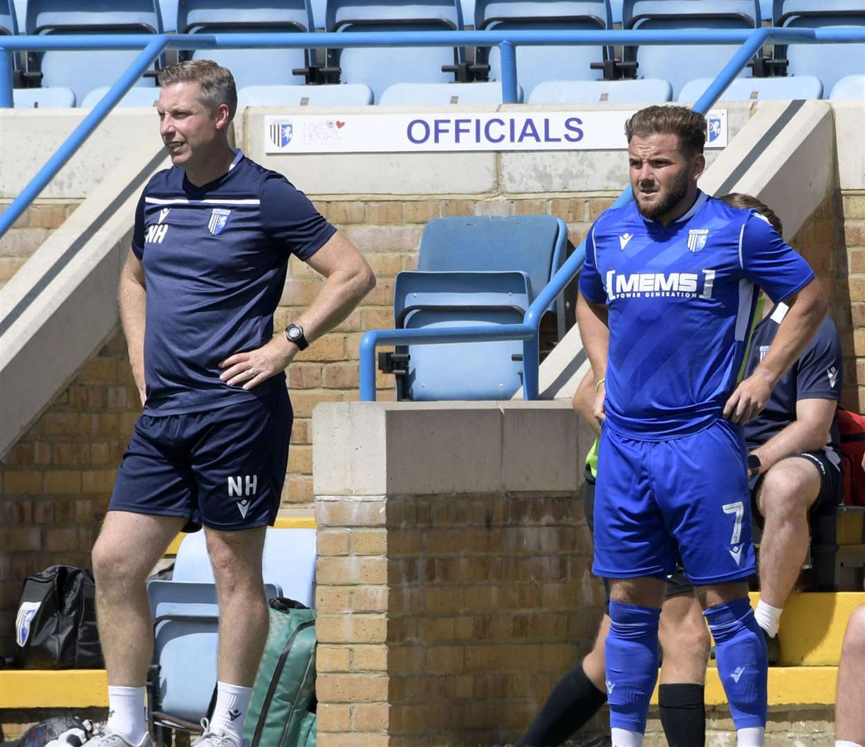 Gillingham manager Neil Harris will send a 'strong team' to Bearsted this Tuesday Picture: Barry Goodwin