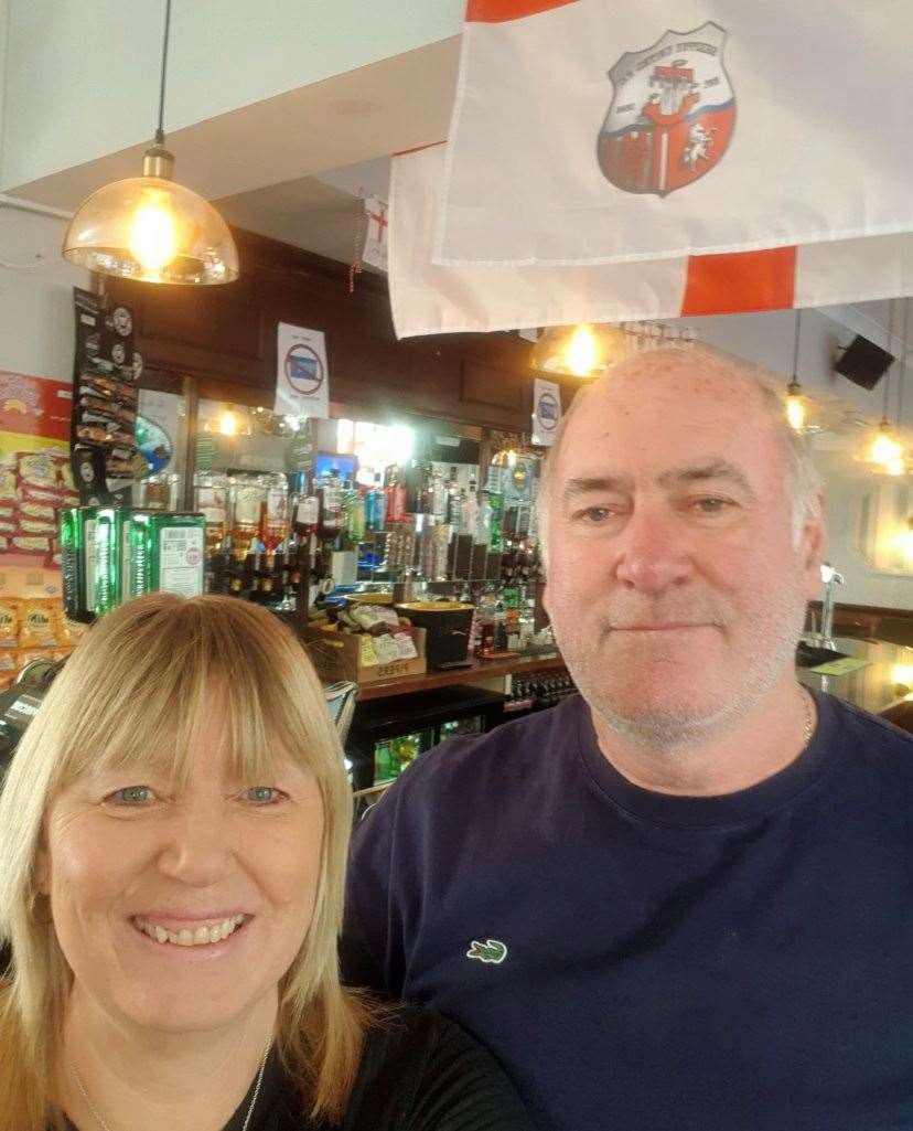 Jo and Terry Ronayne run The Highlander pub in Minster, Sheppey. Picture: Jo Ronayne