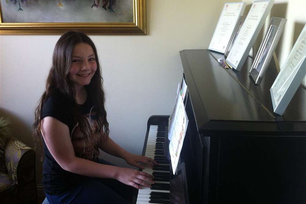 Highsted pupil Abbie Roberts whose music video has taken off on YouTube