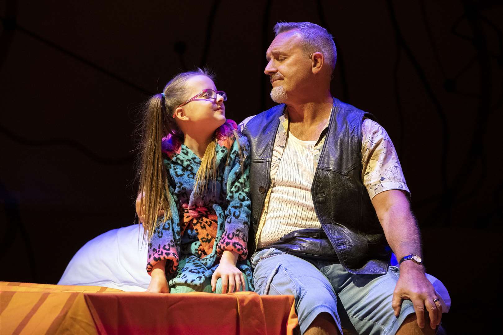 Evie Gibson and Mark Moraghan in Little Miss Sunshine Picture: Richard H Smith (14015821)
