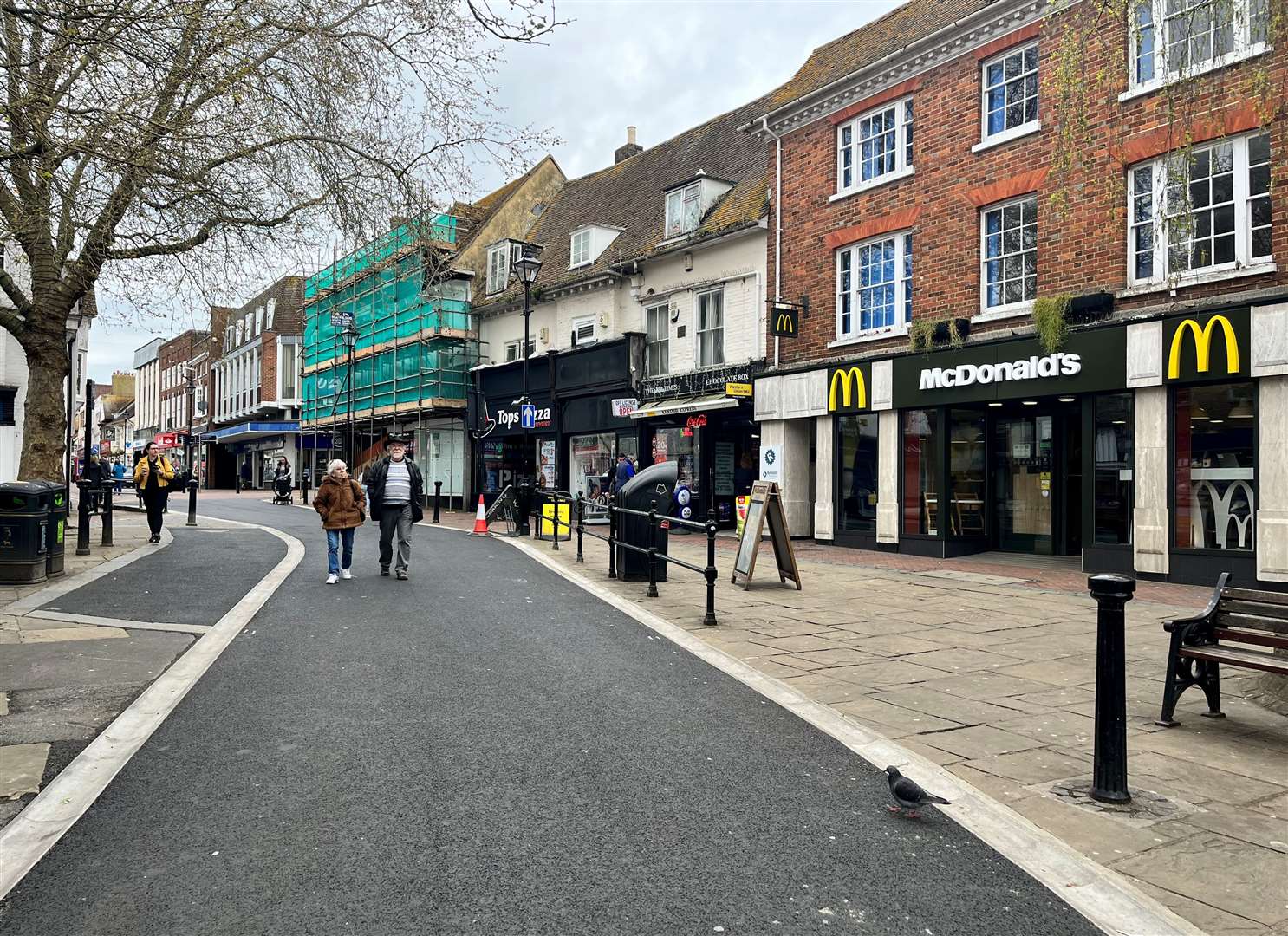 How the Lower High Street now looks