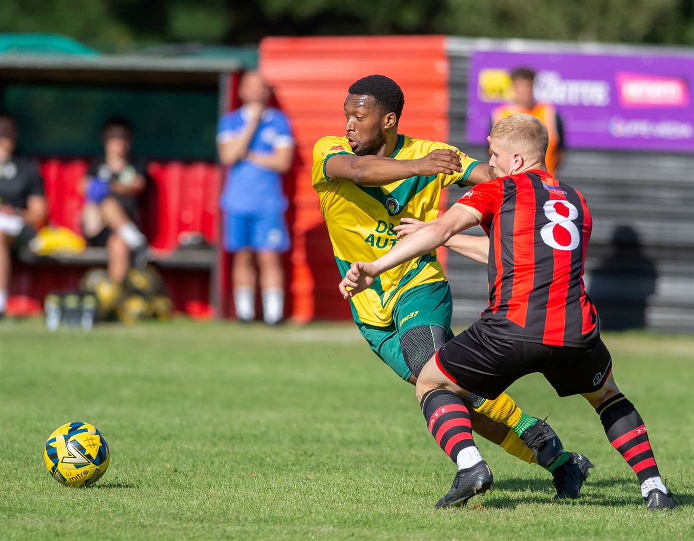 Ashford forward Vance Bola comes away with the ball. Picture: Ian Scammell/Isobel Scammell