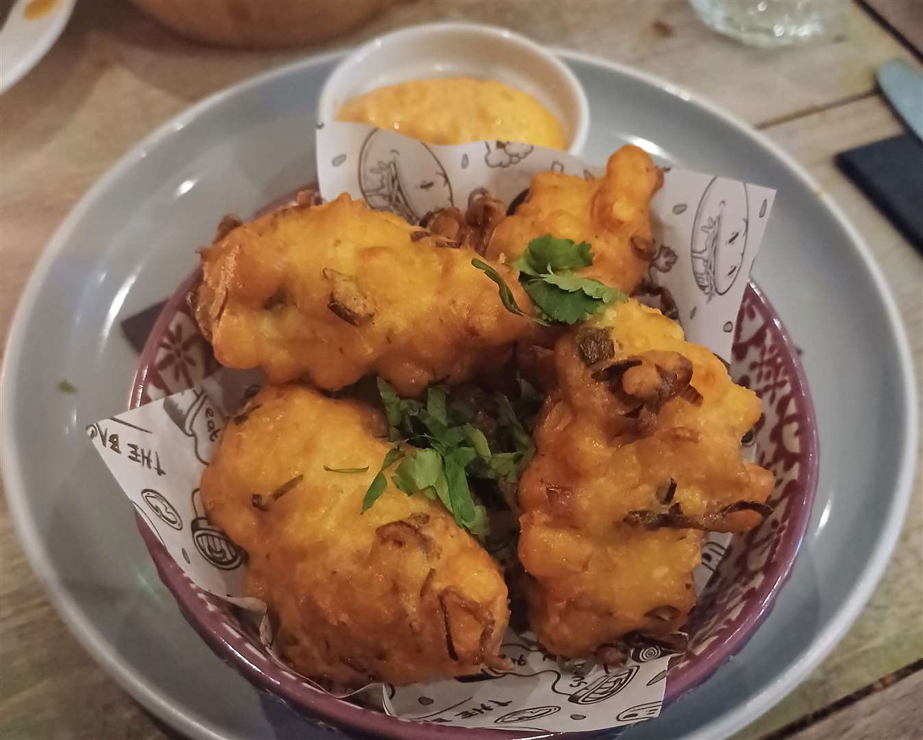 The Bao Baron's sweetcorn and lime leaf fritters had a nice pop when you took a bite