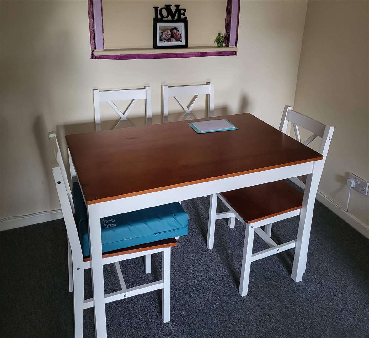 Claire received multiple donations from people living in the area after posting a plea for furniture on Facebook. Picture: Claire Waterman