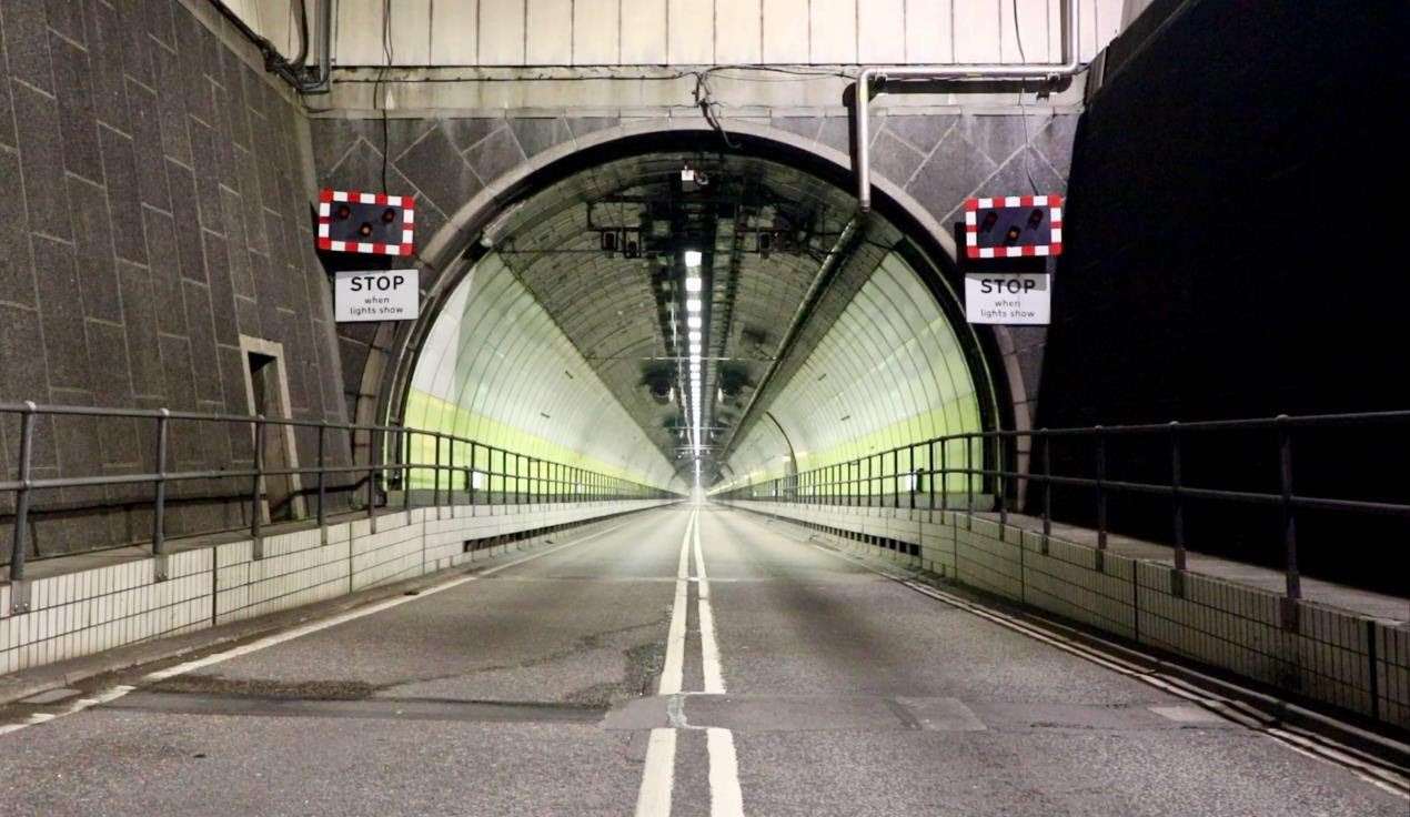 The east tunnel at Dartford opened in 1981