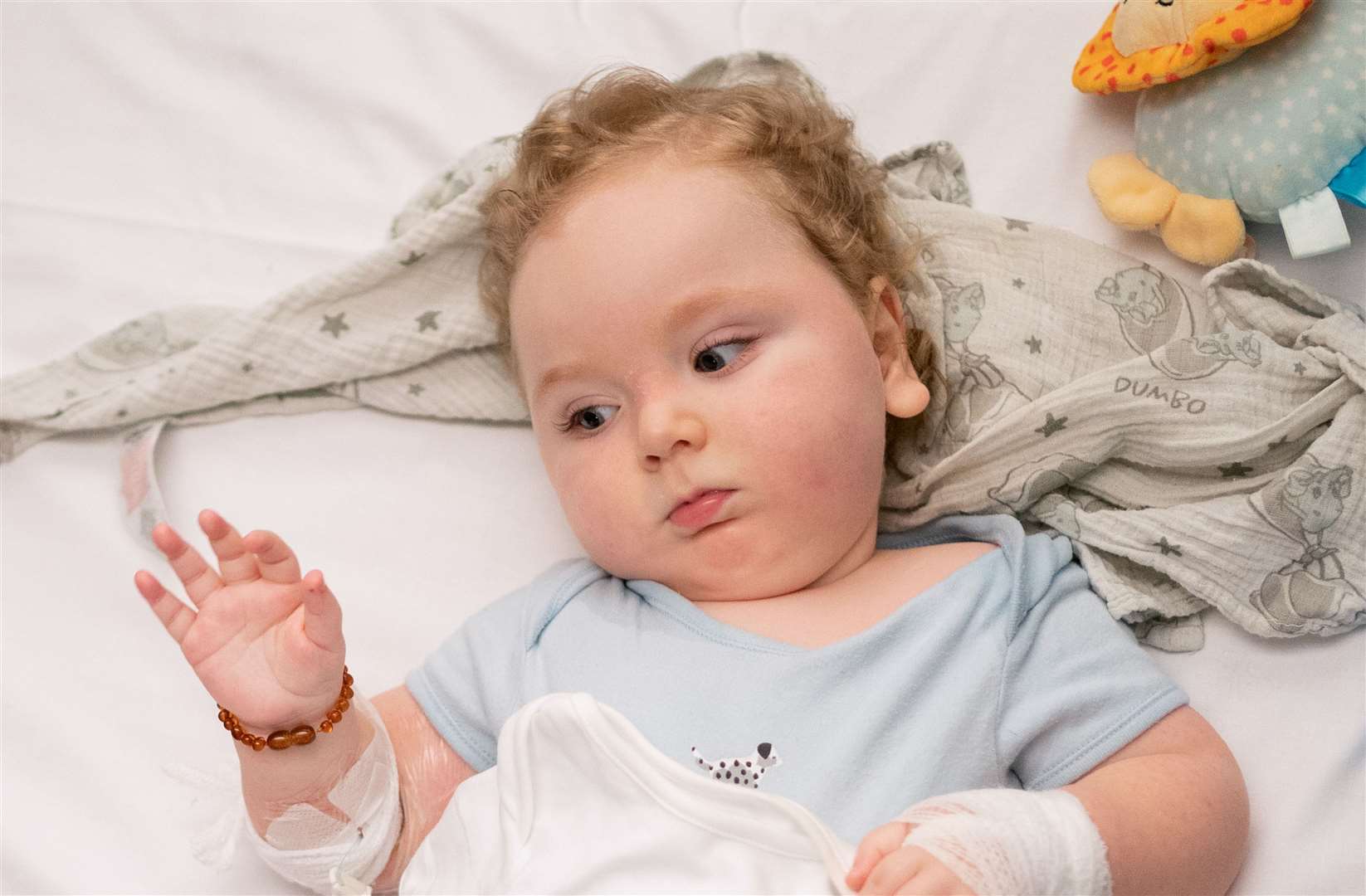 Marley Powell recovers at Sheffield Children’s Hospital having received the ‘most expensive drug in the world’ (Joe Giddens/PA)