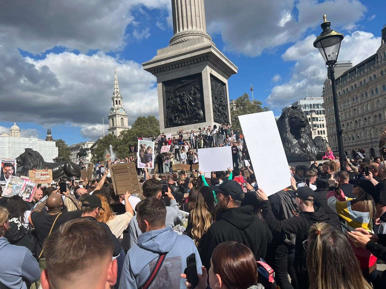 Thousands of protestors took to the streets of London. Picture: Michelle West