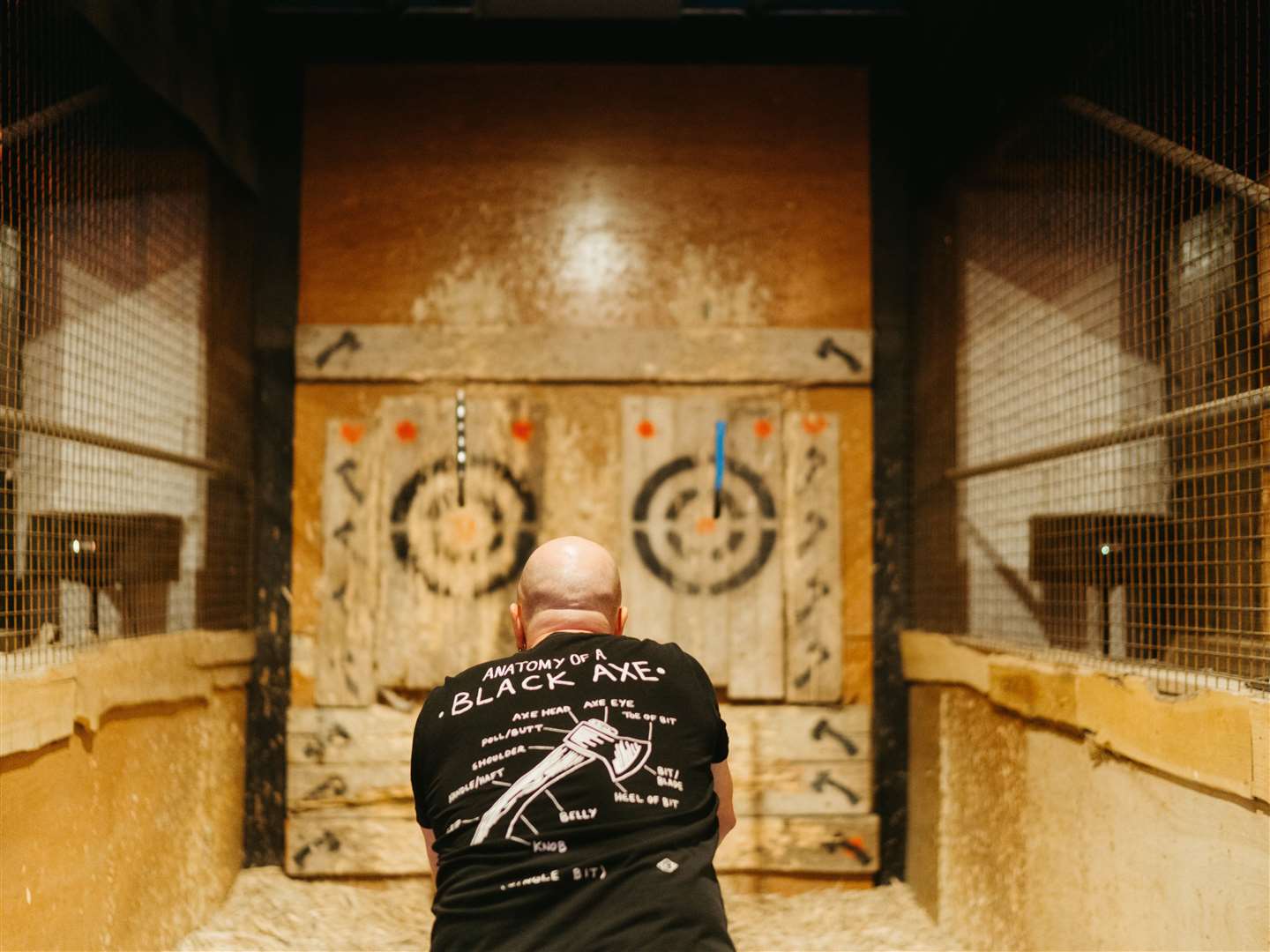 Axe throwing at Margate Leisure Centre