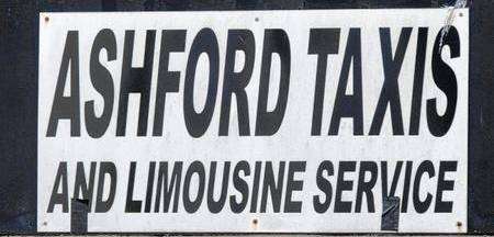 Ashford taxi sign