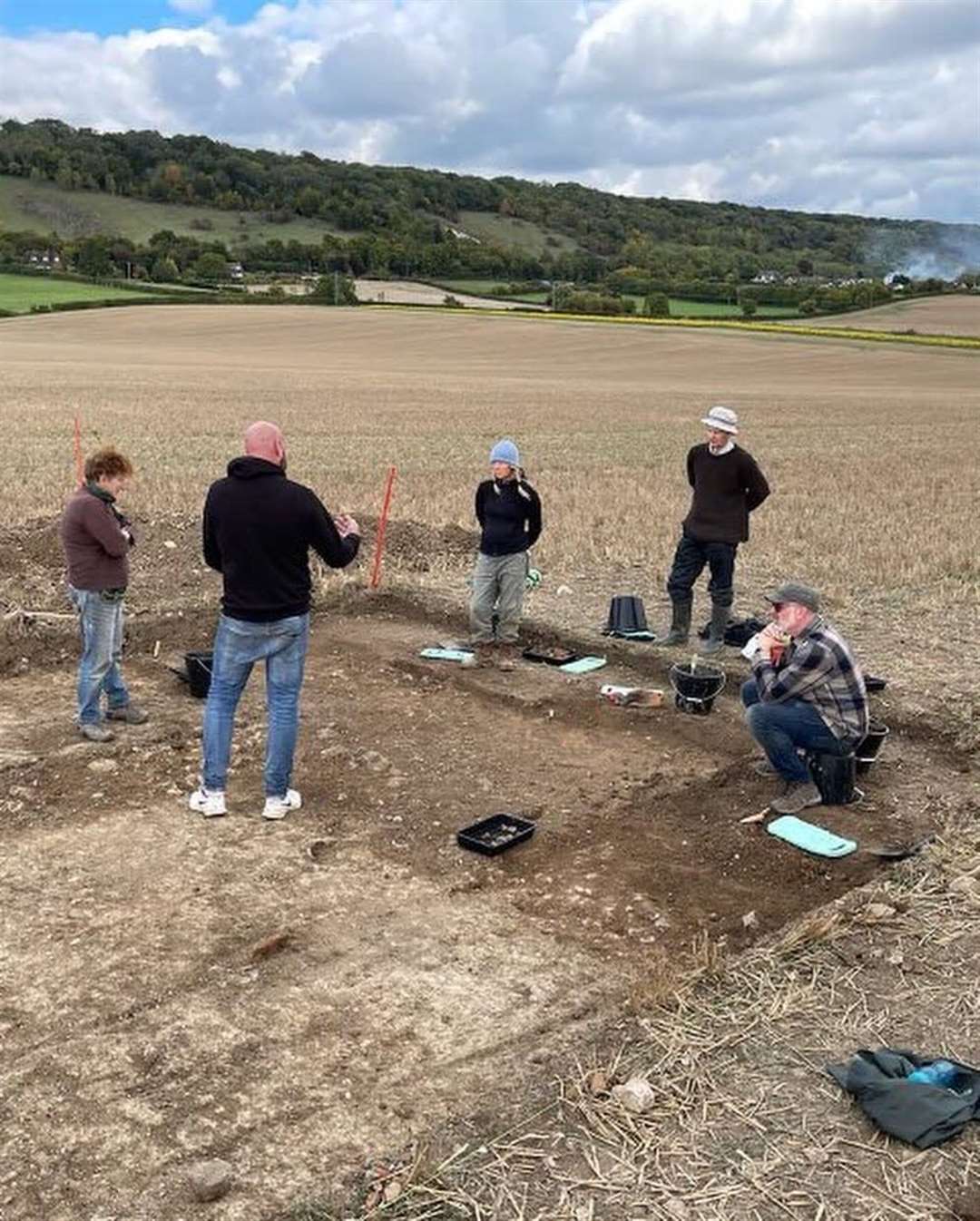 Kent Archaeological Society and an army of volunteers uncovered the remains of a Roman Villa near Trottiscliffe. Pictures: Kent Archaeological Society (59970800)