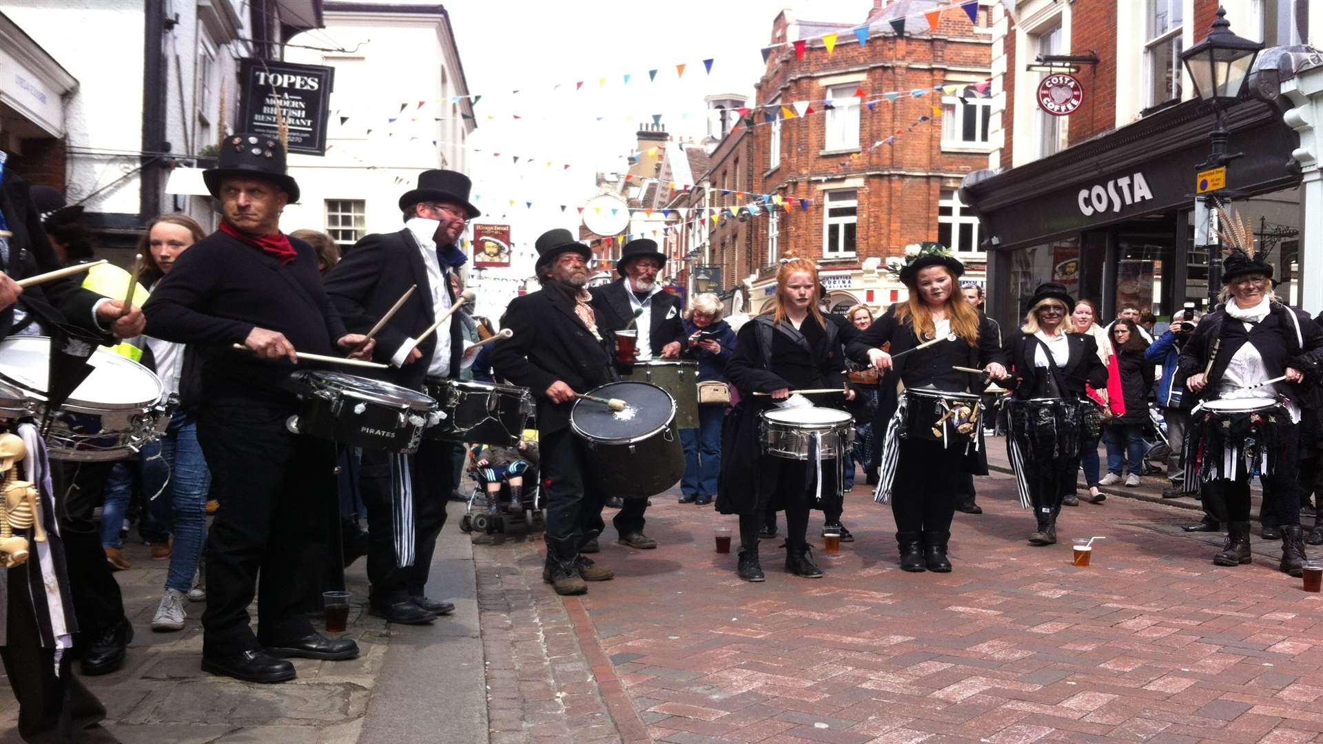 Drum Skullz Morris team entertain crowds at the Sweeps Festival in Rochester