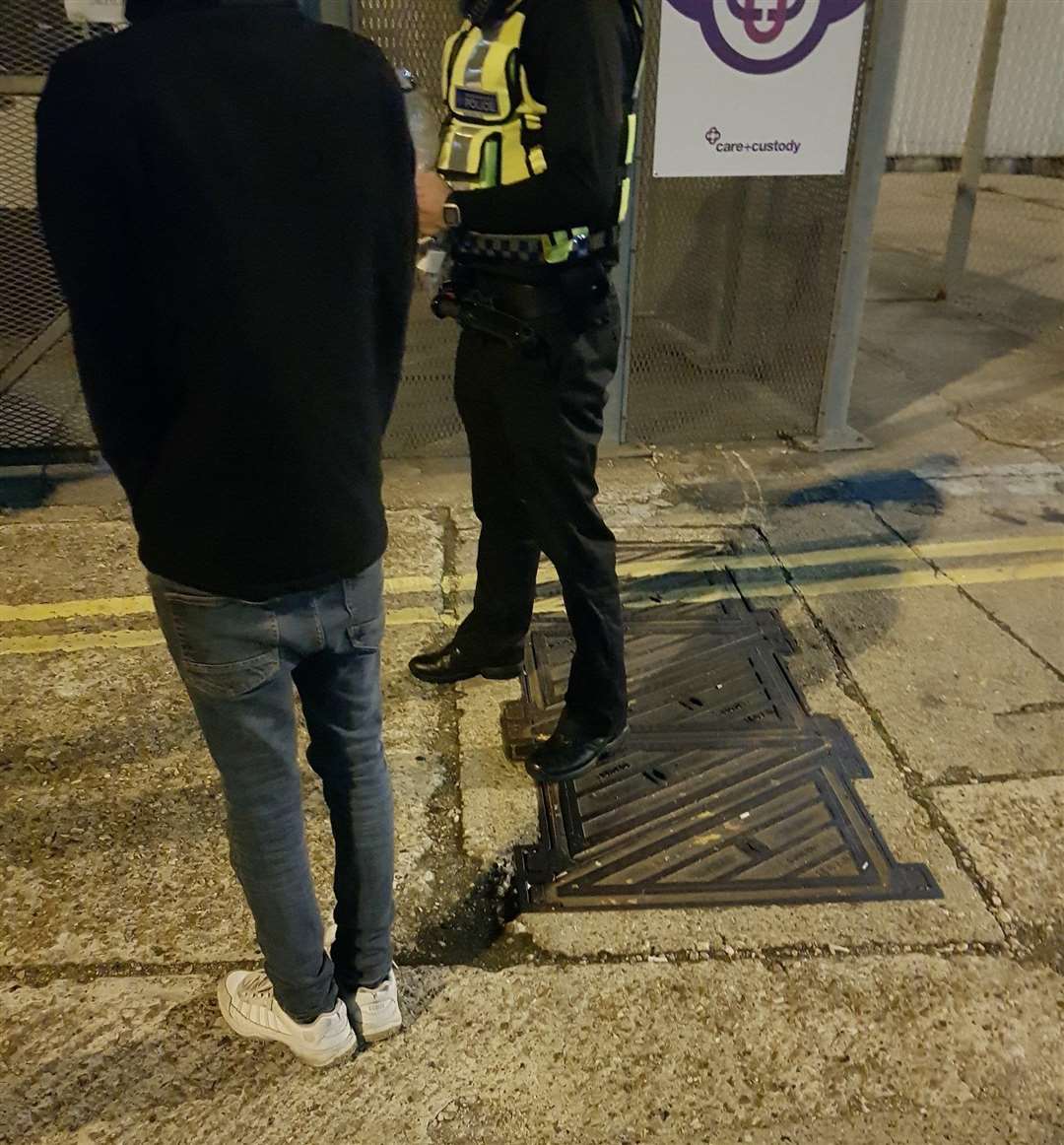 The Sudanese man was handed over to the care of the Home Office last night. Picture: British Transport Police (4770446)