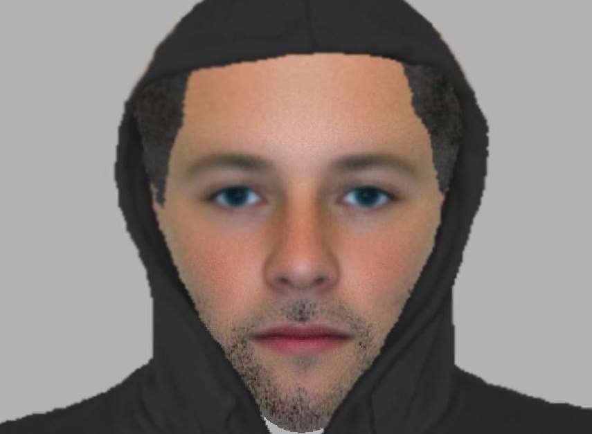 Kent Police issued this image following the reported robbery of the taxi driver.