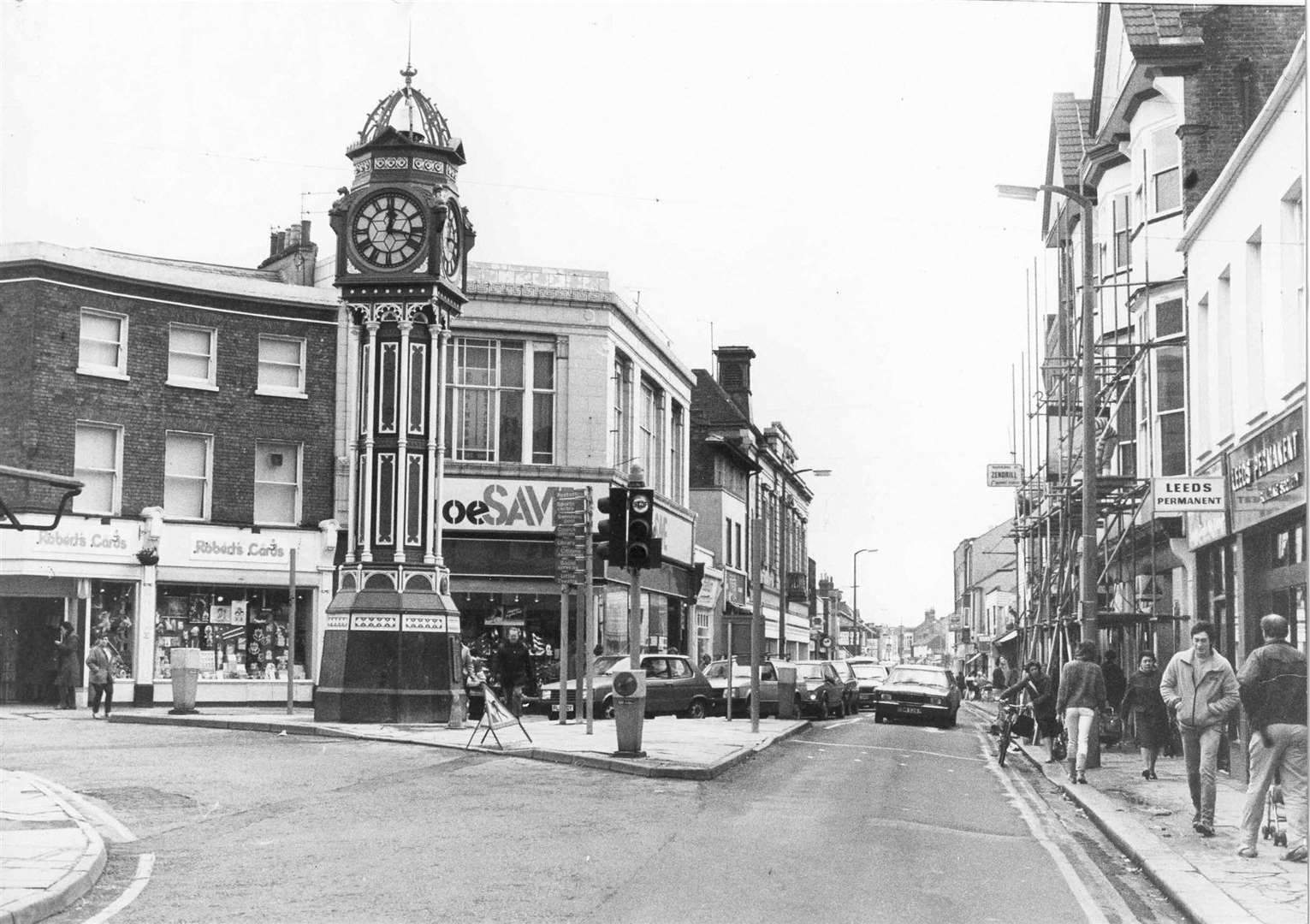 Sheerness Clock Tower pictured in March 1986