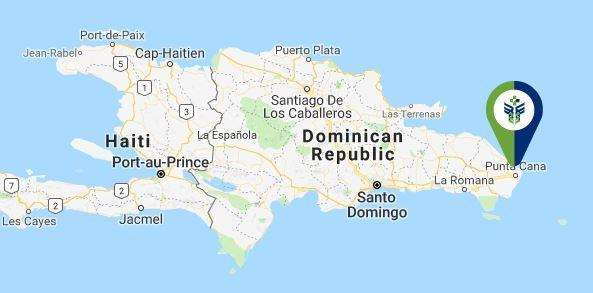 The hospital is situated on the east of the Caribbean island Picture: Google