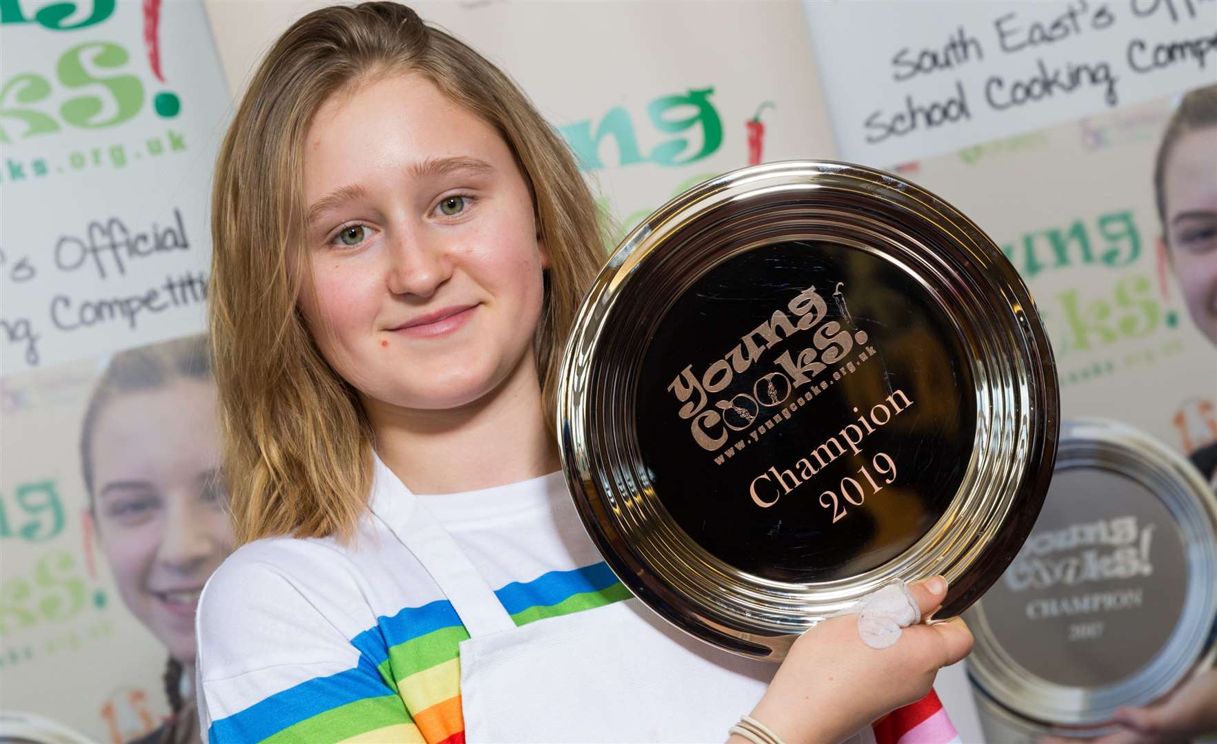 Anya was the champion of the Young Cooks competition 2019. Picture: Martin Apps.