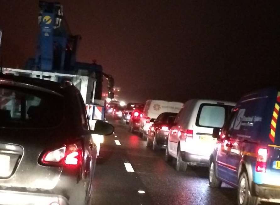 Delays are expected to last into the night on the M26. Stock picture