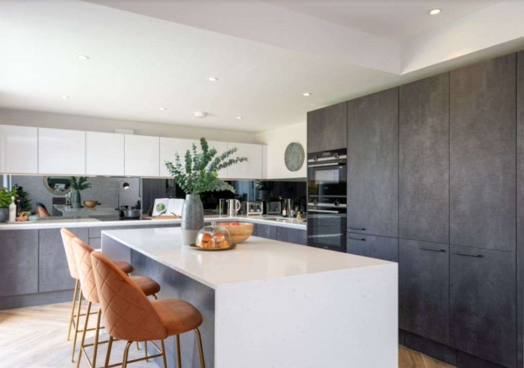 A kitchen in one of the Lydden Hills houses. Picture: Pentland Homes