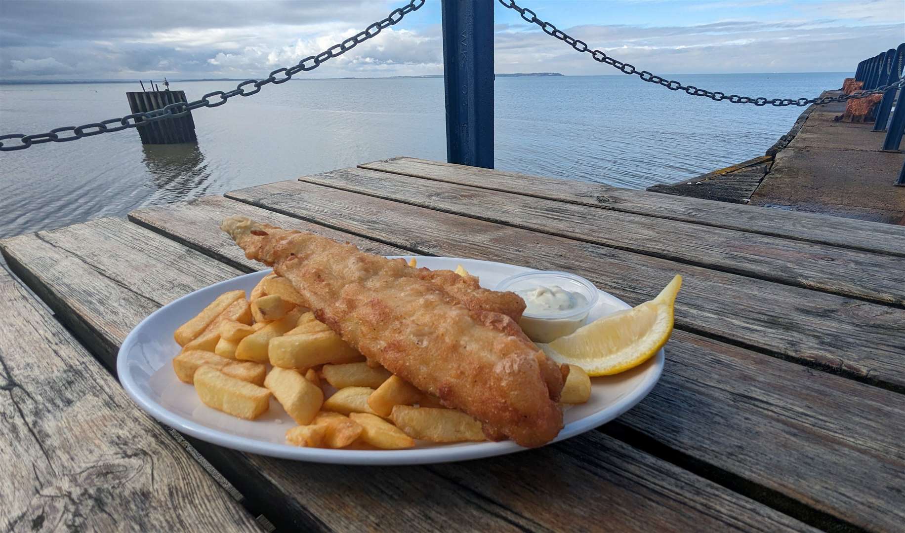 Nothing beats fish and chips by the sea