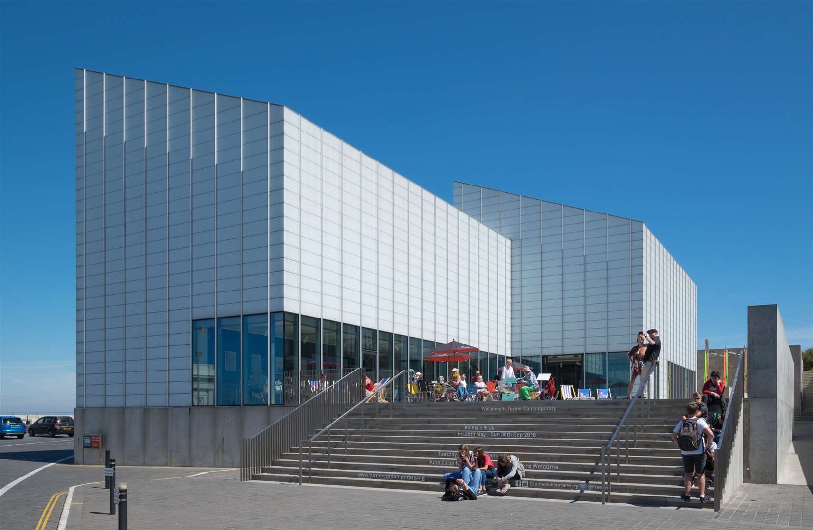 Admire creative art displays at the Turner Contemporary gallery