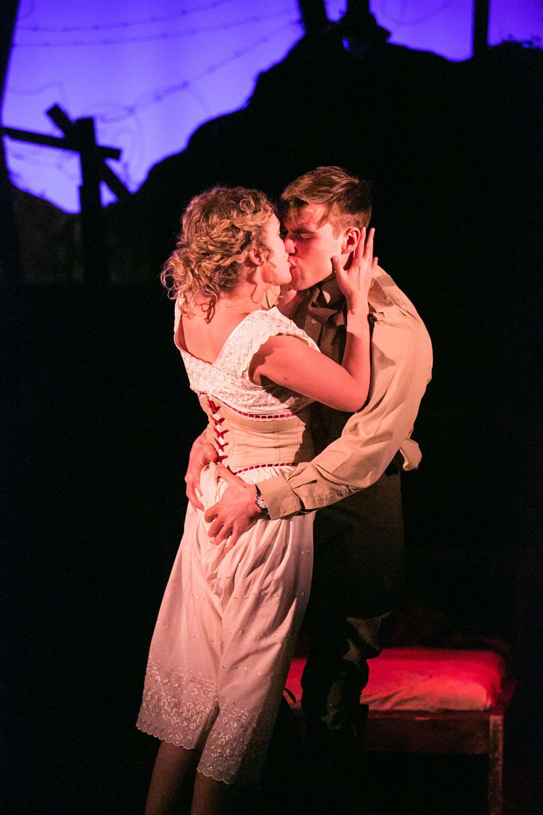Madeleine Knight and Tom Kay as Isabelle and Stephen in Birdsong at Tunbridge Wells