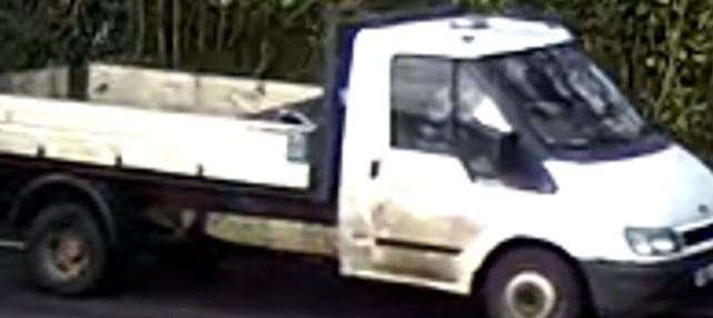 Police have release a CCTV image of a truck Picture: Kent Police