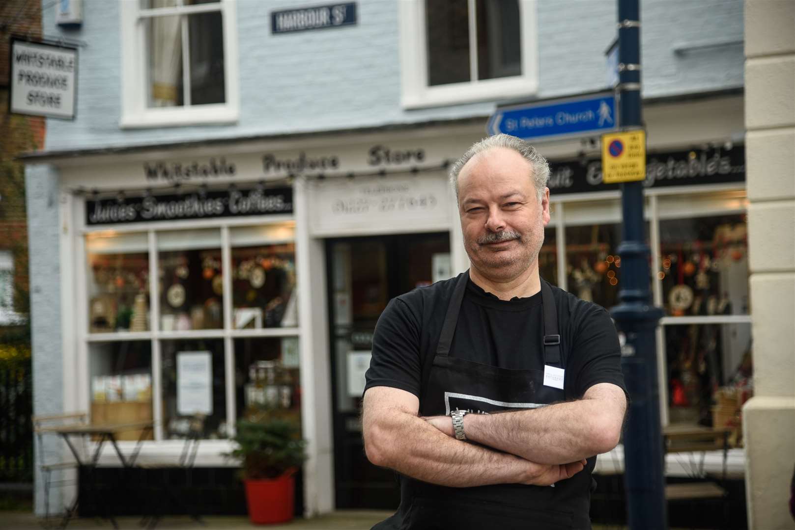 Steve Jones outside his store in Whitstable
