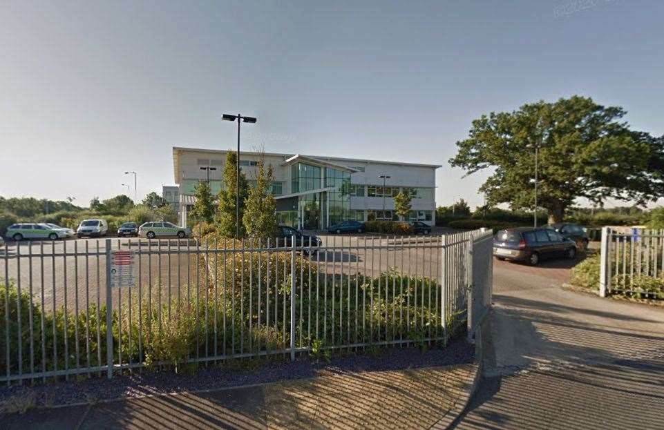 The Ashford headquarters of the out-of-ours NHS service IC24 on Orbital Park. Picture: Google