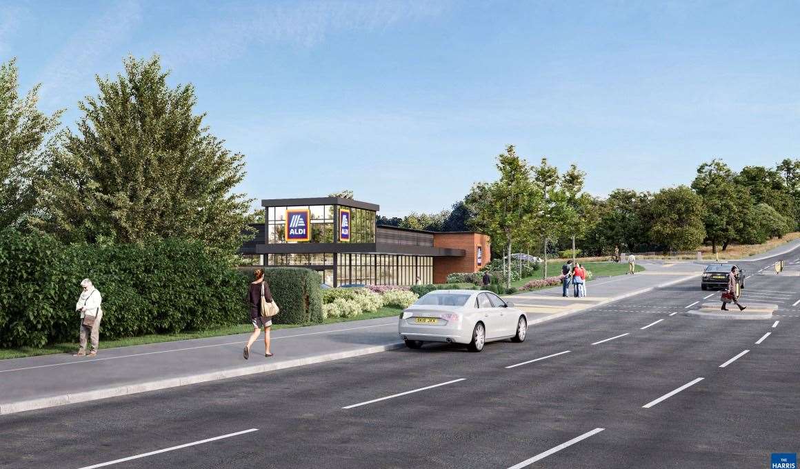 The current bus and cycle lane on the Ashford-bound side of Canterbury Road will be removed