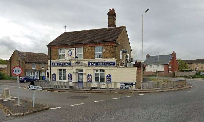 Plans for 5G mast pole outside the Stumble Inn pub in Sittingbourne have been submitted to the council. Picture: Google