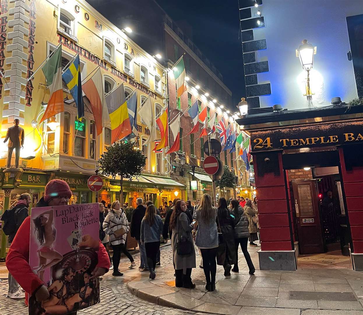 The Temple Bar area in Dublin. Picture: SWNS