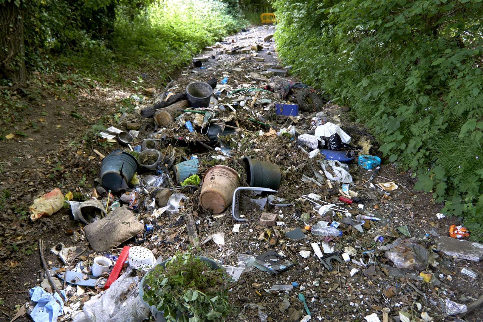 Rubbish dumped in Cock Lane, Horsmonden