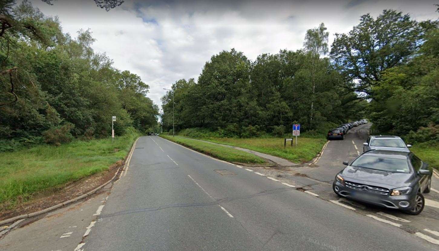 The incident took place in Major York's Road, Tunbridge Wells, yesterday evening. Picture: Google