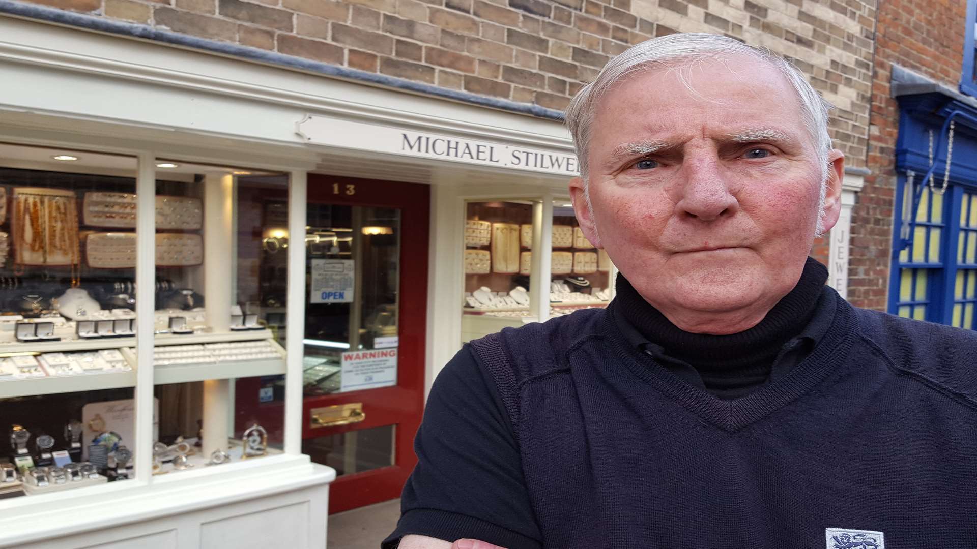 Have-a-go pensioner David McLanaghan who grappled with a robber