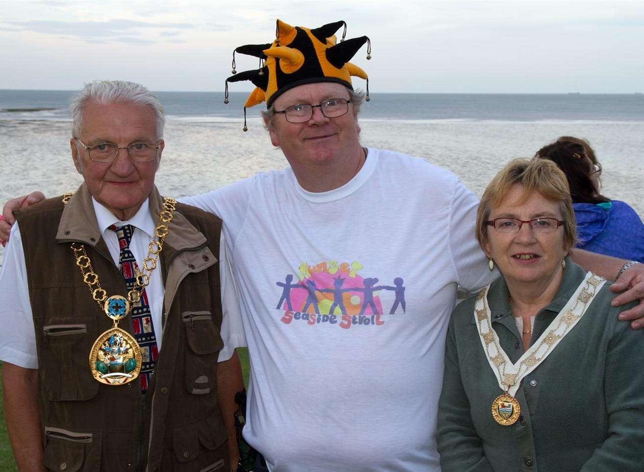 Organiser Lee Ewart with the Mayor and Mayoress of Swale, Cllr George and Brenda Bobbin