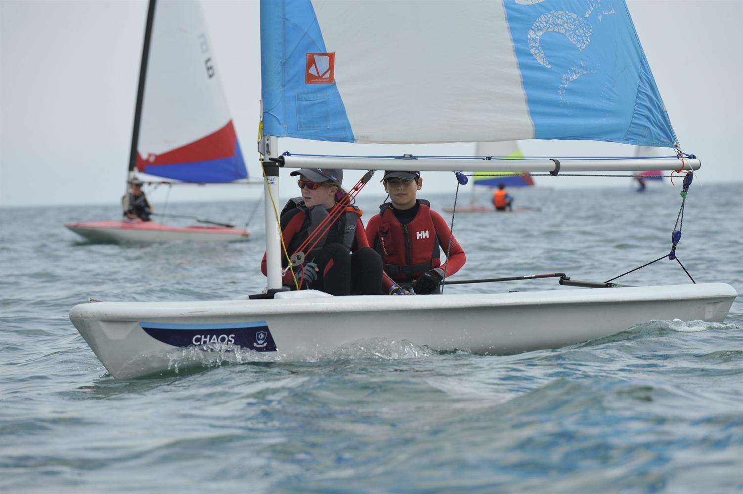 Young sailors between nine and 18 took part in the National Youth Regatta 2014 at Downs Sailing Club, Deal
