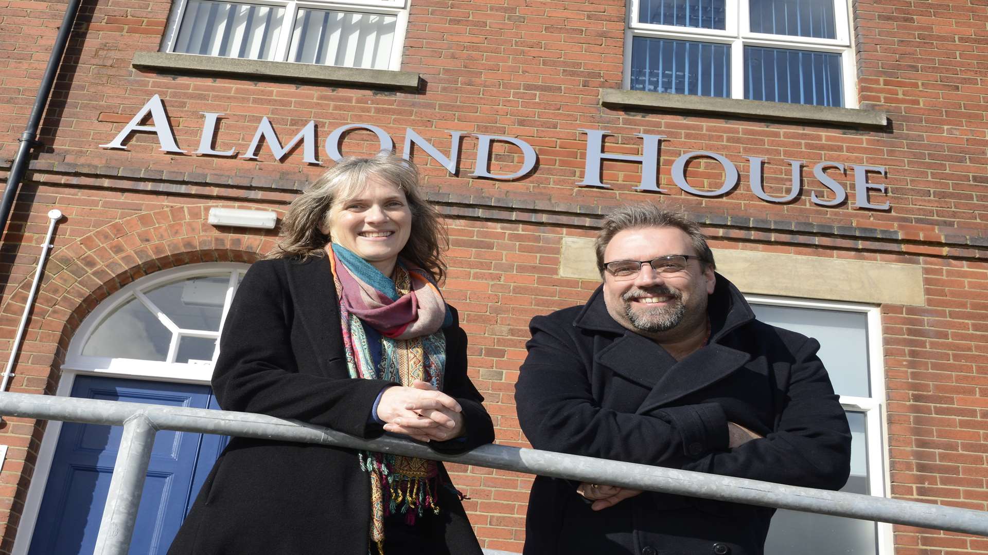 Jon Fox and wife Fiona at Almond House where their new School of Acting will be based