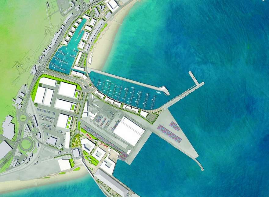 An artist's impression of the finished Western Docks revival project