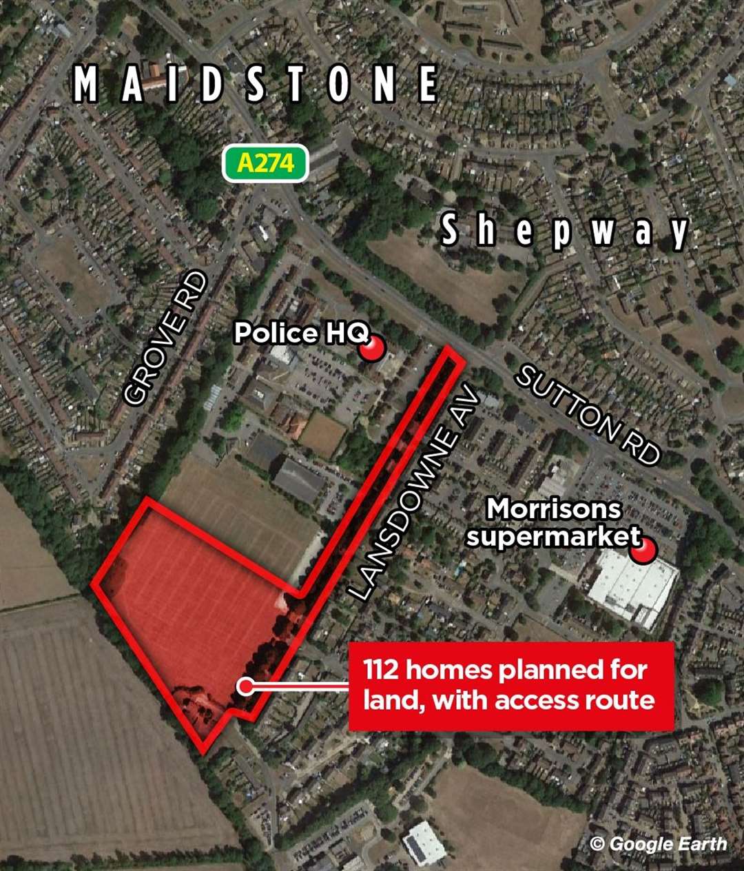 Unpopular plans for 112 homes in Maidstone have been rejected